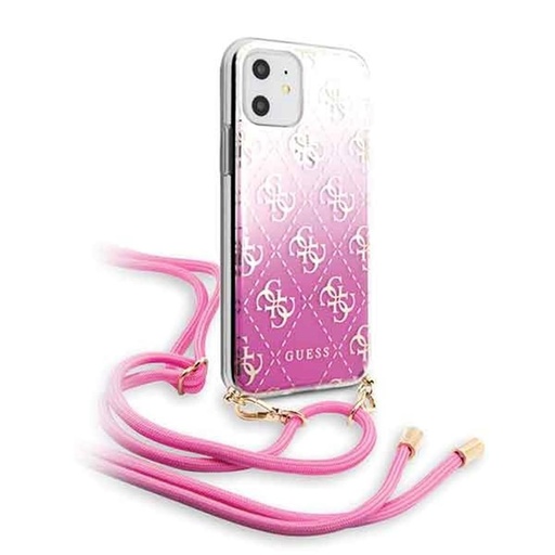 Apple iPhone 11 Guess 4G Electroplated Gradient puzdro (Ružový) - GUHCN61WO4GPI
