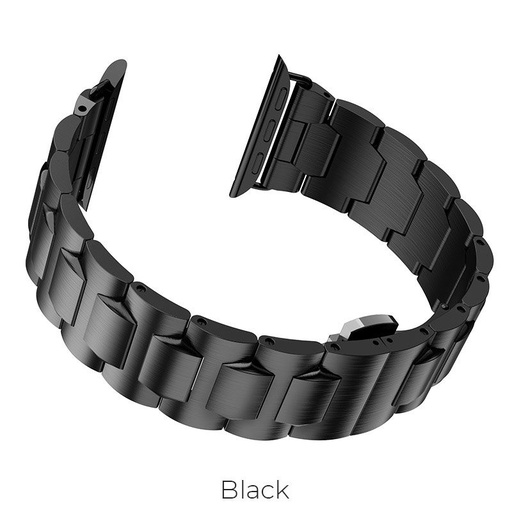 Hoco Apple Watch Series1/2/3/4/5 WB03 Grand steel strap(40mm), čierny