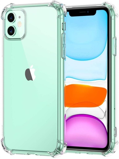 Apple iPhone 11 anti shock 0,5 mm odolný proti nárazu zadný kryt (Priehľadný)