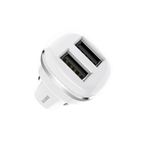 Borofone BZ13 do auta nabíjačka (2xUSB port), 5V 2,4A, biely