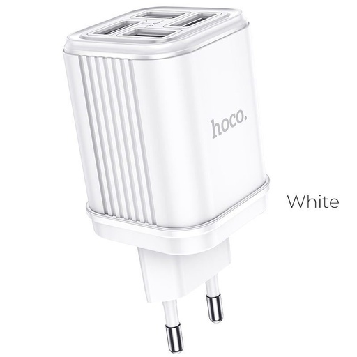 Hoco C84A sieťový nabíjačka (4 USB port), 5V 3,4A, biely