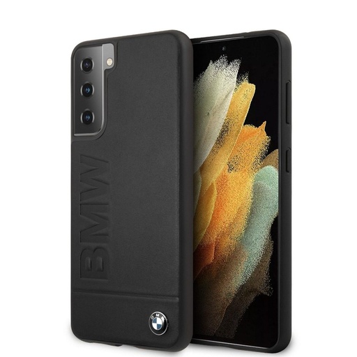 Samsung Galaxy S21 BMW faceplate prémiový zadný kryt, čierny - BMHCS21SSLLBK