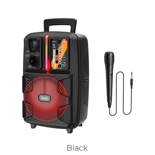 Hoco BS37 bezdrôtový reproduktor, BT V5.0, BT, FM, USB, AUX, TWS playback, 1800mAh, čierny