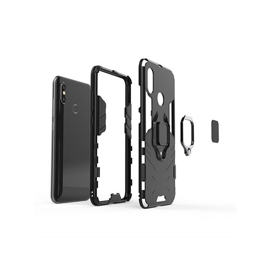 Apple iPhone 12 / iPhone 12 Pro Defender armor odolný proti nárazu zadný kryt (Čierny)