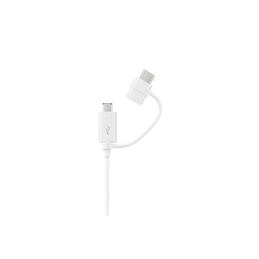 Samsung MicroUSB + USB-C 2in1 dátový kábel 1.5 m (Biely)