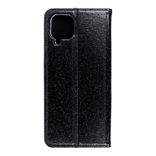 Samsung Galaxy A12 Forcell Shining knižkové puzdro, (Čierny)
