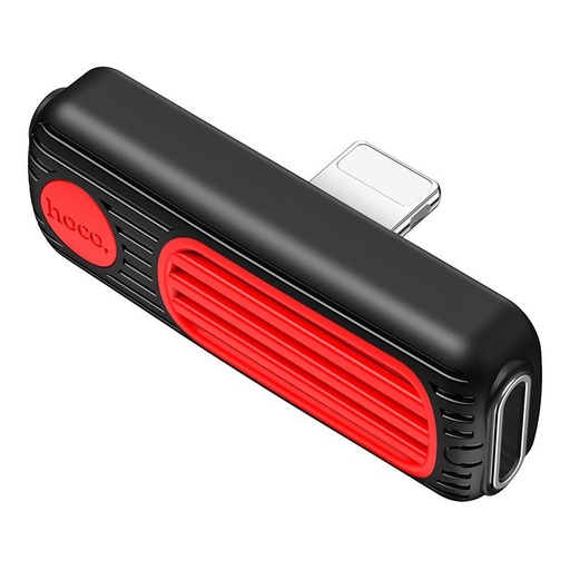Hoco LS29 lightning rozdeľovač (lightning audio+lightning nabíjačka port), 2A, čierny