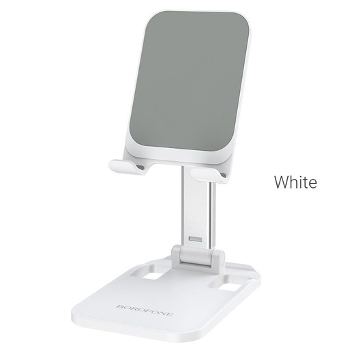 Borofone BH27 stolový telefón a držiak na tablet stojan, 4.7"-7", biely
