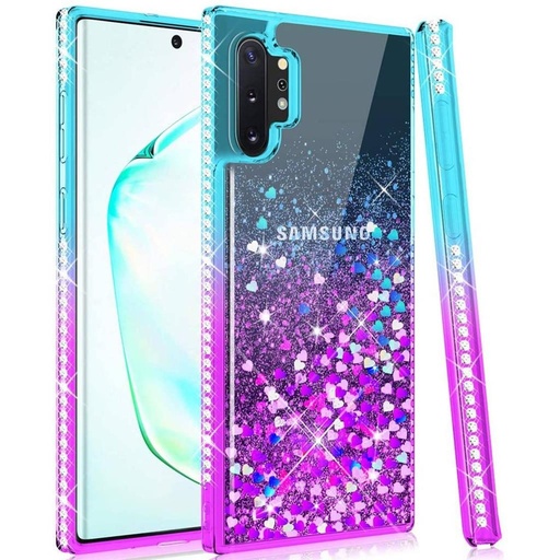 Apple iPhone 12/12 Pro diamond liquid zadný kryt (fialovo-modrý)