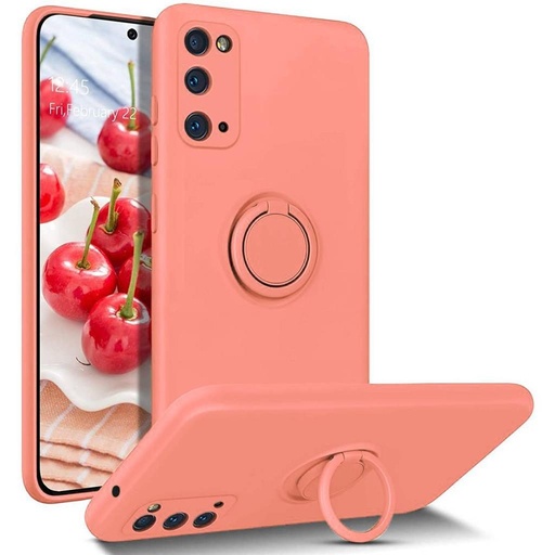 Apple iPhone 13 Pro Max finger grip magnetický zadný kryt (Broskyňový)