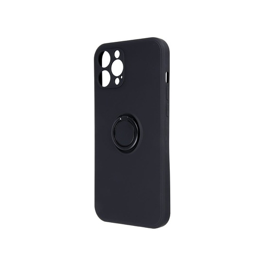Apple iPhone 12 finger grip magnetický zadný kryt (Čierny)