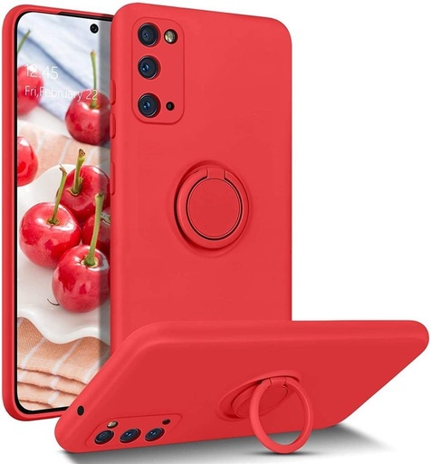 Samsung Galaxy A52 4G/A52 5G/A52s 5G finger grip magnetický zadný kryt (Červený)