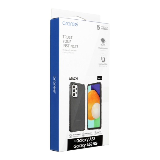 Samsung Galaxy A52 / A52 5G / A52s 5G ARAREE Machsilikón zadný kryt (Čierny)
