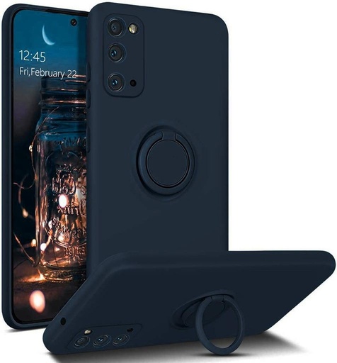 Samsung Galaxy A52 4G/A52 5G/A52s 5G silicone ring zadný kryt (Modrý)