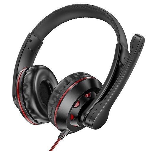 Borofone BO102 slúchadlá, 1.2m, červený