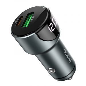 Hoco Z42 do auta rýchlonabíjačka (PD + QC nabíjanie), QC3.0 18W, PD 20W, čierny