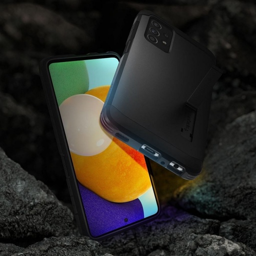 Samsung Galaxy A52 / A52 5G / A52s 5G Spigen tough armor odolný proti nárazu zadný kryt, čierny