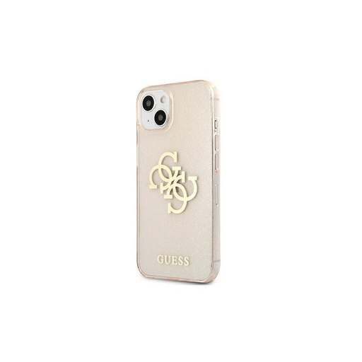 Apple iPhone 13 mini Guess TPU Big 4G Full Glitter puzdro (Zlatý) – GUHCP13SPCUGL4GGO