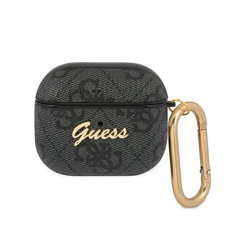 AirPods 3 Guess 4G Script PC/PU puzdro (Sivý) - GUA34GSMK