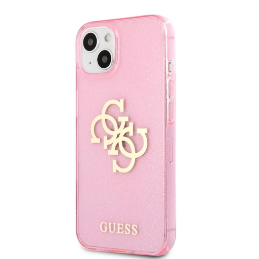 Apple iPhone 13 Guess TPU Big 4G Full Glitter puzdro (Ružový) – GUHCP13MPCUGL4GPI