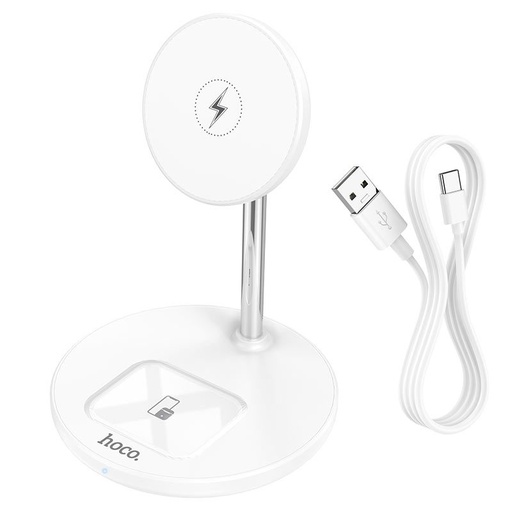 Hoco S23 bezdrôtový nabíjačka, 5W/7.5W/10W/15W magnetický bezdrôtový nabíjačka držiak, gyors bezdrôtový nabíjací stojan Qi-komp