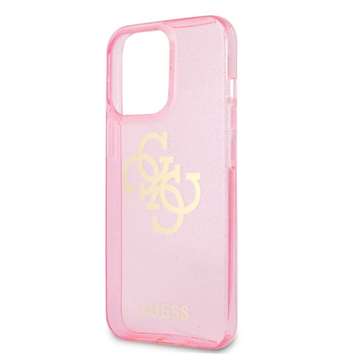 Apple iPhone 13 Pro Max Guess TPU Big 4G Full Glitter puzdro (Ružový) – GUHCP13XPCUGL4GPI