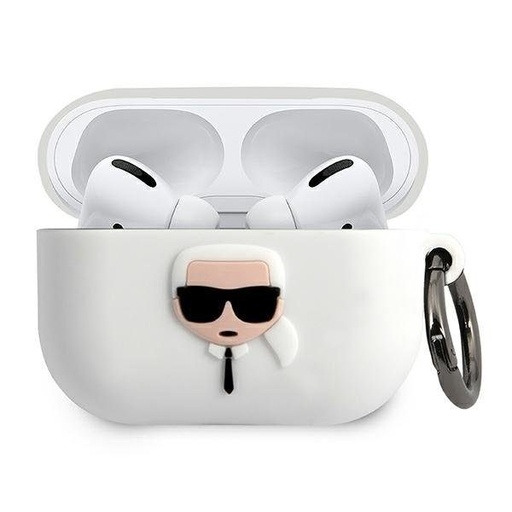 Apple AirPods Pro Karl Lagerfeld Karl Head pro puzdro (Biely) – KLACAPSILGLWH