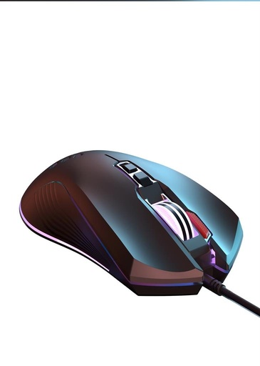 XO M3 drôtový myš (Čierny) – USB konektor, RGB osvetlenie, „Wolf” dizajn