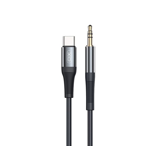 XO NB-R193B USB-C audio adaptér (Čierny) – USB-C–3.5 mm, 1 m