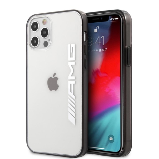 Apple iPhone 12/12 Pro AMG silikónový zadný kryt (Priehľadný) - AMHCP12MAESLBK