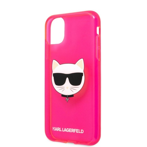 Apple iPhone 13 Pro Karl Lagerfeld Choupette Head puzdro (Ružový) – KLHCP13LCHTRP