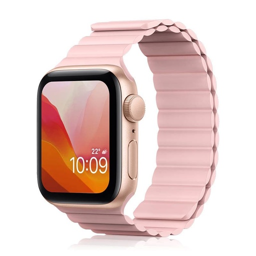 Apple Watch Series 1/2/3/4/5/6(38/40mm) Kingxbar magnetický remienok, ružový