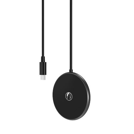 XO CX008 Magsafe kompatibilný bezdrôtový nabíjačka (max 15W), čierny
