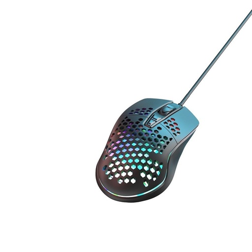XO M4 drôtový myš (Čierny) – USB konektor, RGB, honeycomb prevedenie, gamer vyhotovenie