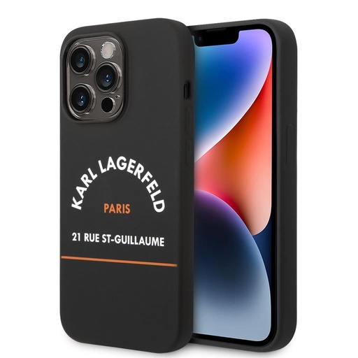 Apple iPhone 14 Pro Max Karl Lagerfeld Rue St Guillaume puzdro (Čierny) – KLHCP14XSRSGHLK