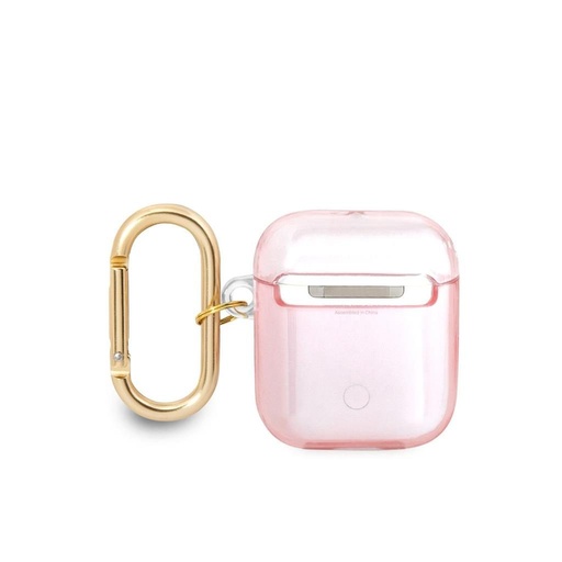 AirPods 1/2 Guess TPU Printed Stripe puzdro (Ružový) – GUA2HHTSP