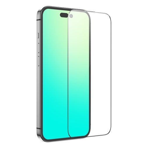 Apple iPhone 13 Pro Max / 14 Plus (6,7) Hoco full screen silk ochranné sklo celý na displej, čierny