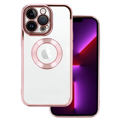 Apple iPhone 13 Beauty priehľadný zadný kryt (Ružový)