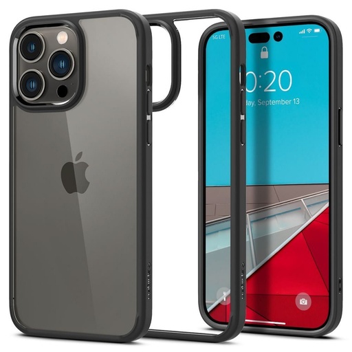 Apple iPhone 14 Pro Spigen ultra hybrid prémiový zadný kryt (Čierny)