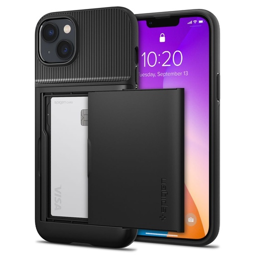 Apple iPhone 14 Pro Spigen slim armor CS odolný proti nárazu zadný kryt (Čierny)