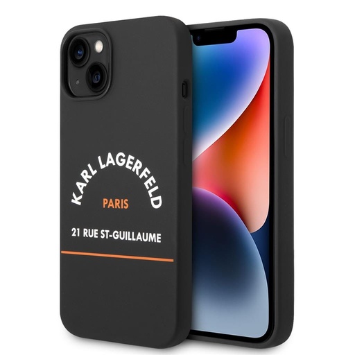 Apple iPhone 14 Plus Karl Lagerfeld Rue St Guillaume puzdro (Čierny) – KLHCP14MSRSGHLK