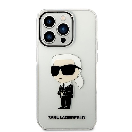 Apple iPhone 14 Pro Karl Lagerfeld IML Ikonický NFT puzdro (Priehľadný) – KLHCP14LHNIKTCT