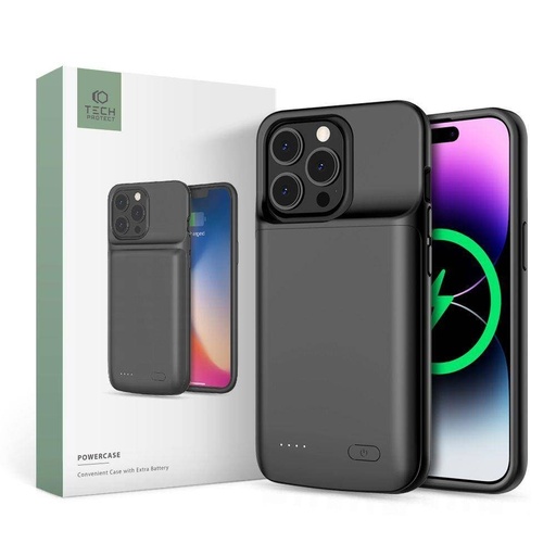 Apple iPhone 14 /14 Pro Tech protect powercase power bank zadný kryt (Čierny)