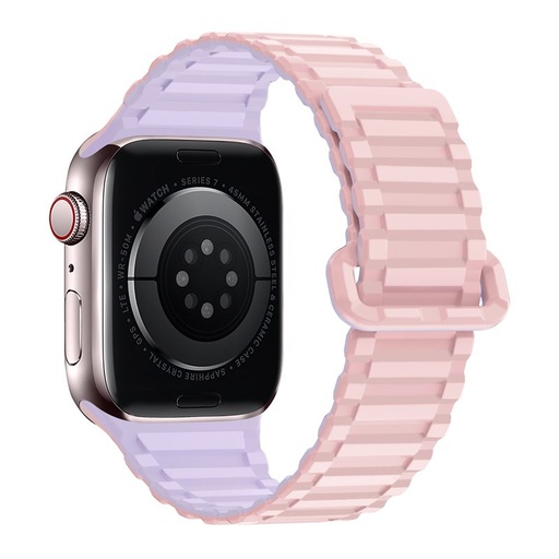 Apple Watch 38 / 40 / 41 mm Hoco WA06 flexibilný magnetický silikónový remienok fialový