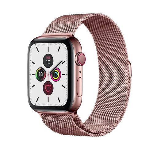 Apple Watch 42 / 44 / 45 / 49 mm Hoco WA03 simple beauty milánsky remienok ružovozlatý