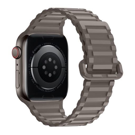 Apple Watch 38 / 40 / 41 mm Hoco WA06 flexibilný magnetický silikónový remienok káva čierny