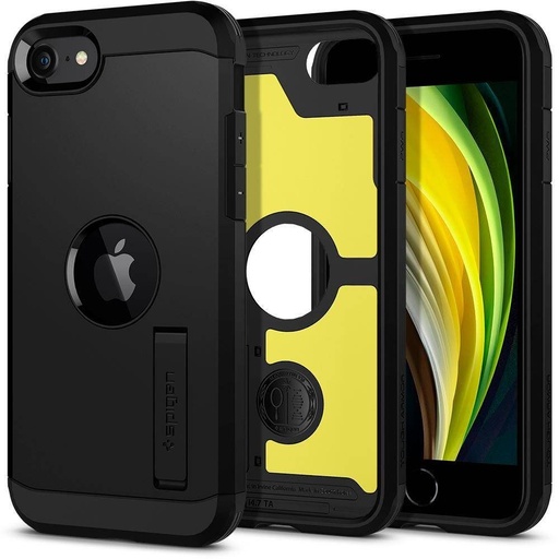 Apple iPhone 7/8/SE 2020/SE 2022 Spigen tough armor odolný proti nárazu zadný kryt (Čierny)