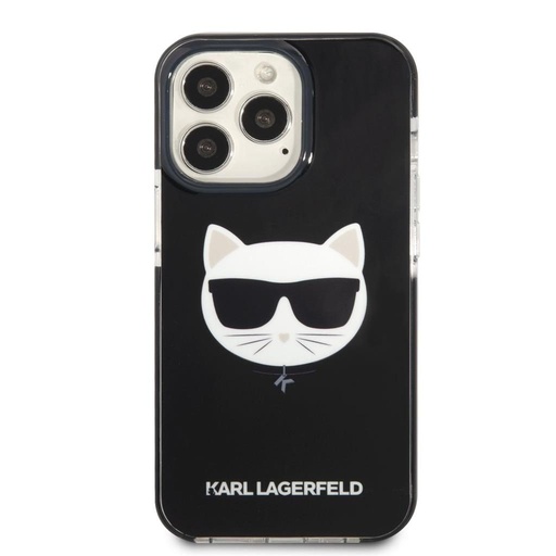 Apple iPhone 13 Pro Karl Lagerfeld TPE Choupette Head puzdro (Čierny) – KLHCP13LTPECK