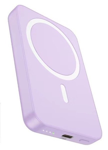 HOCO J109 5000 mAh s kapacitou powerbanka, type-c s konektorom, magsafe s nabíjaním (20W s výkonom) fialový