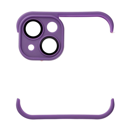 Apple iPhone 13, Bumpers puzdro s ochranou kamery (Tmavofialový)